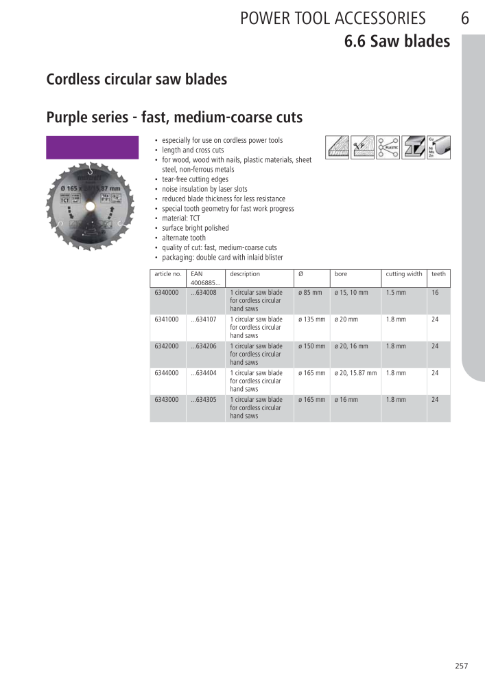 Wolfcraft Main Catalogue Tools Nº: 2027 - Página 257