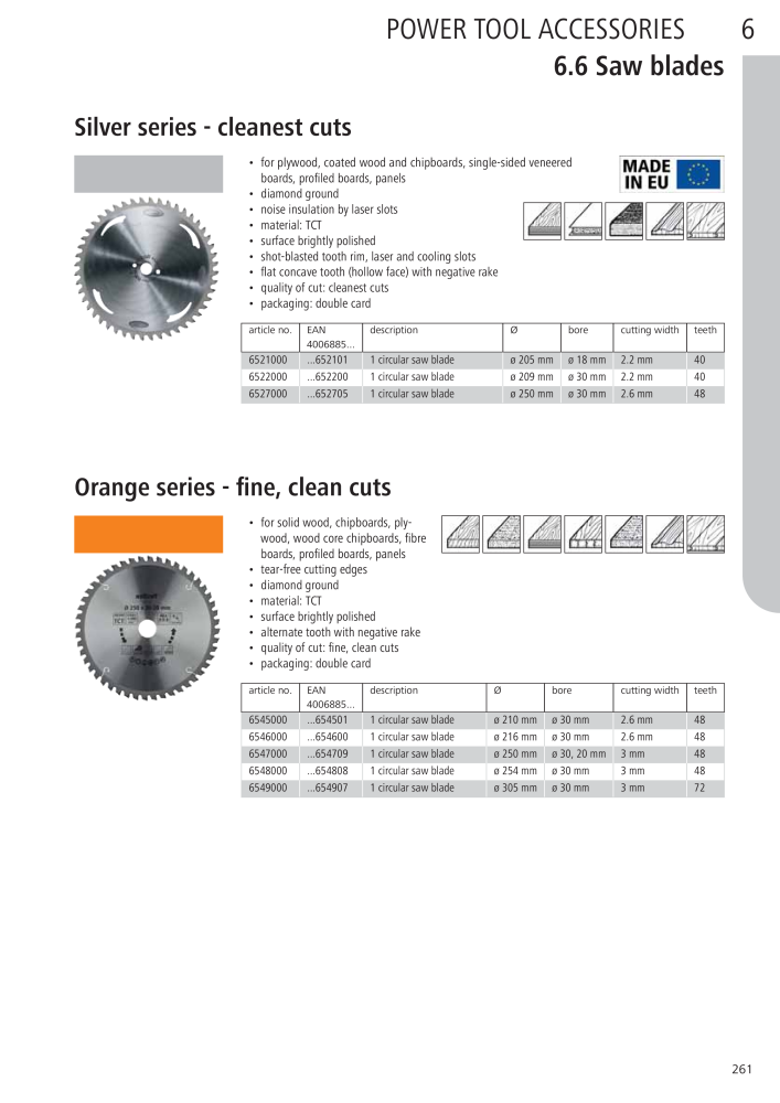 Wolfcraft Main Catalogue Tools NR.: 2027 - Strona 261