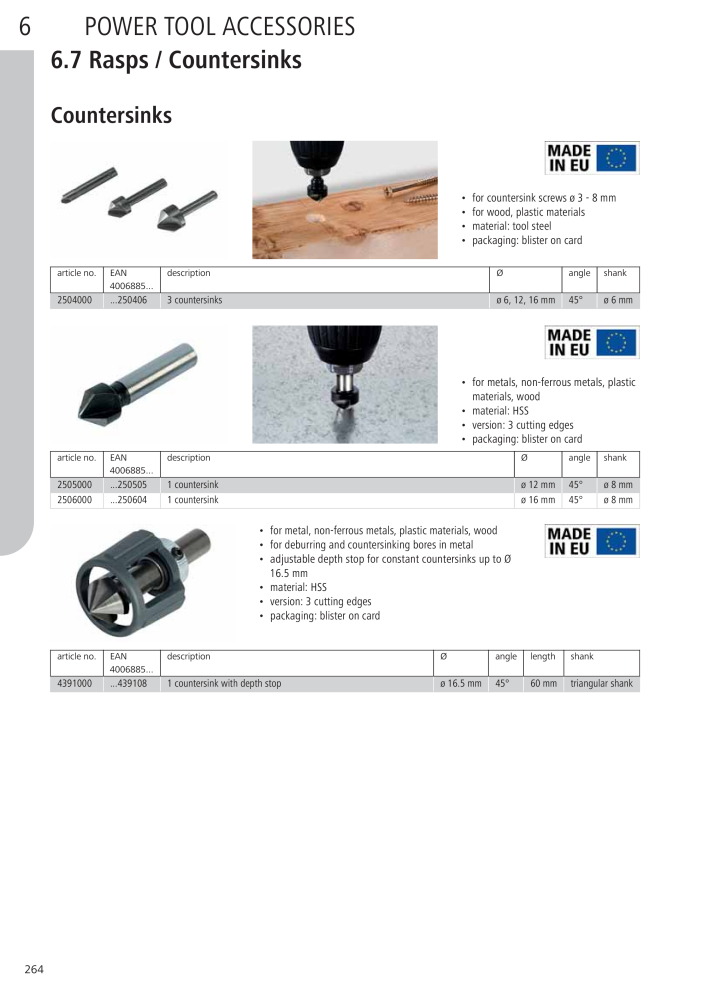 Wolfcraft Main Catalogue Tools NO.: 2027 - Page 264