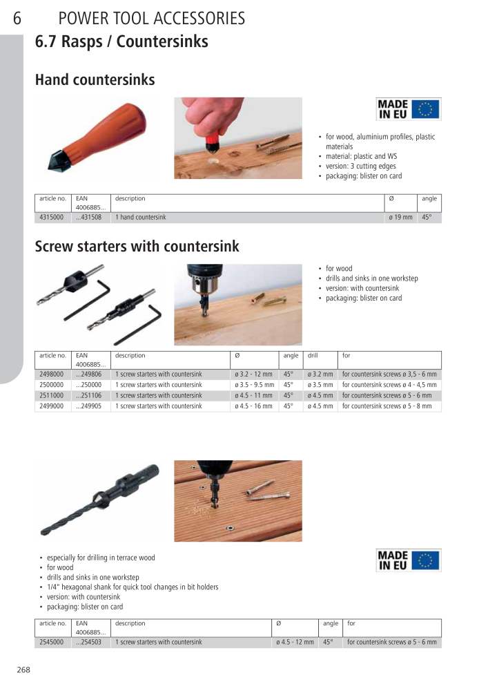 Wolfcraft Main Catalogue Tools NR.: 2027 - Seite 268