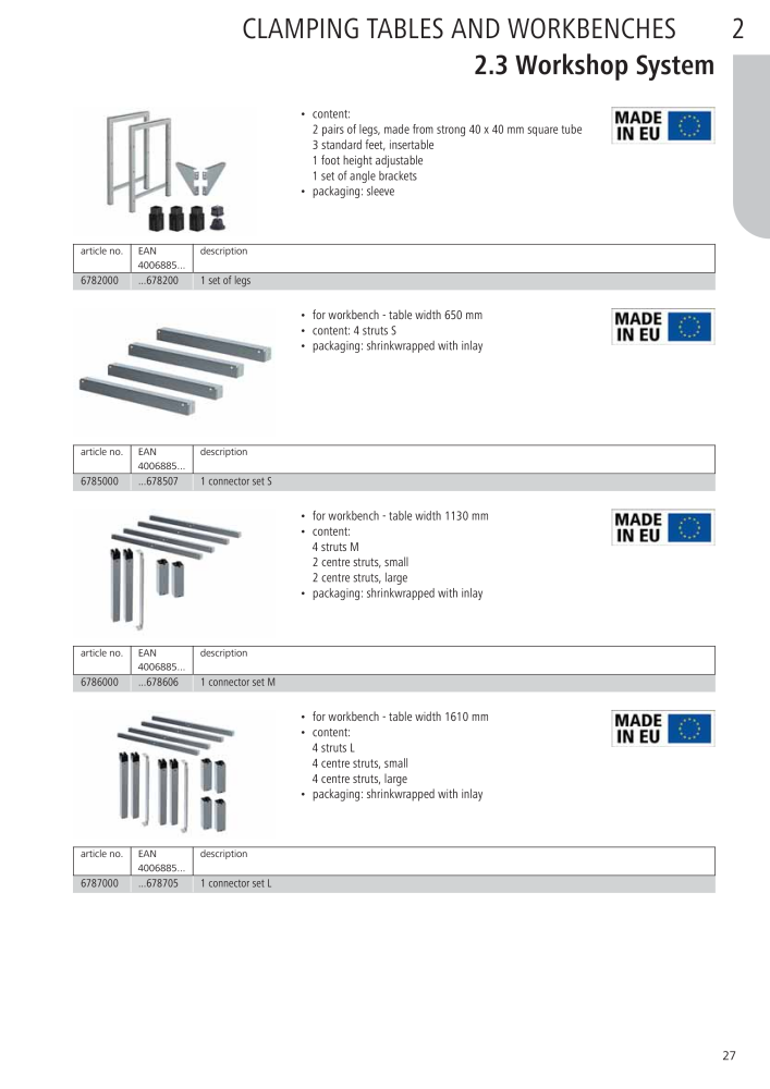 Wolfcraft Main Catalogue Tools Č. 2027 - Strana 27