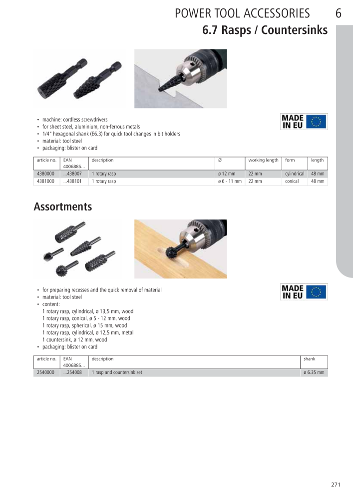 Wolfcraft Main Catalogue Tools NR.: 2027 - Seite 271