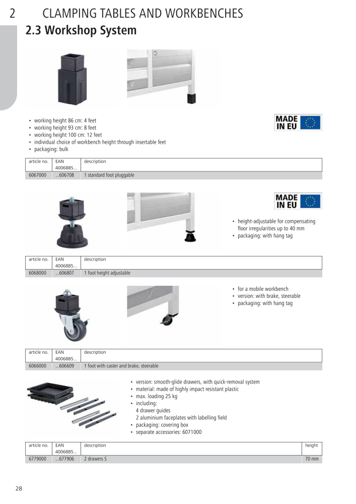 Wolfcraft Main Catalogue Tools Č. 2027 - Strana 28