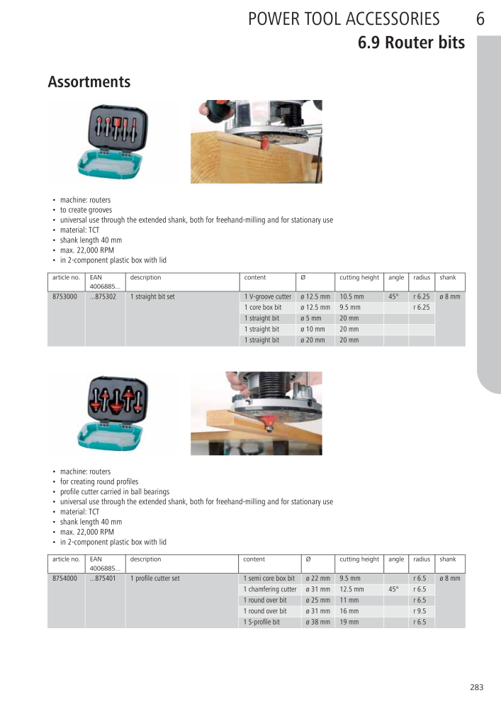 Wolfcraft Main Catalogue Tools NO.: 2027 - Page 283