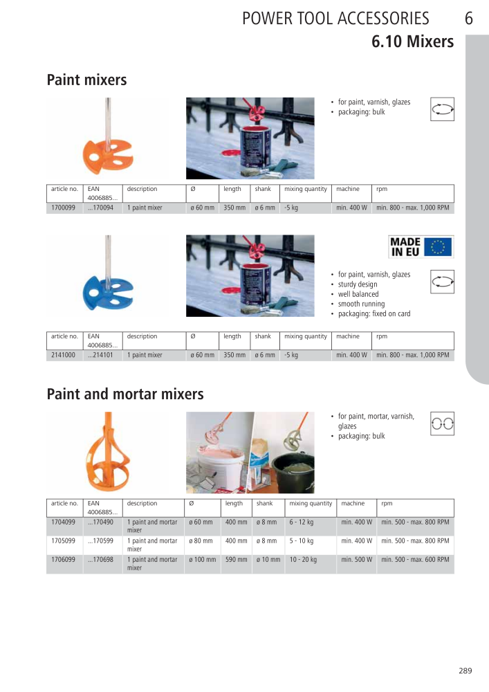 Wolfcraft Main Catalogue Tools Č. 2027 - Strana 289