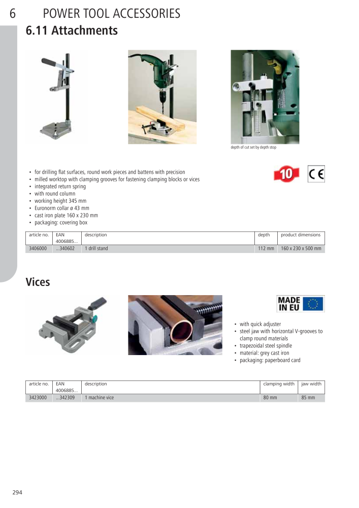 Wolfcraft Main Catalogue Tools Nº: 2027 - Página 294