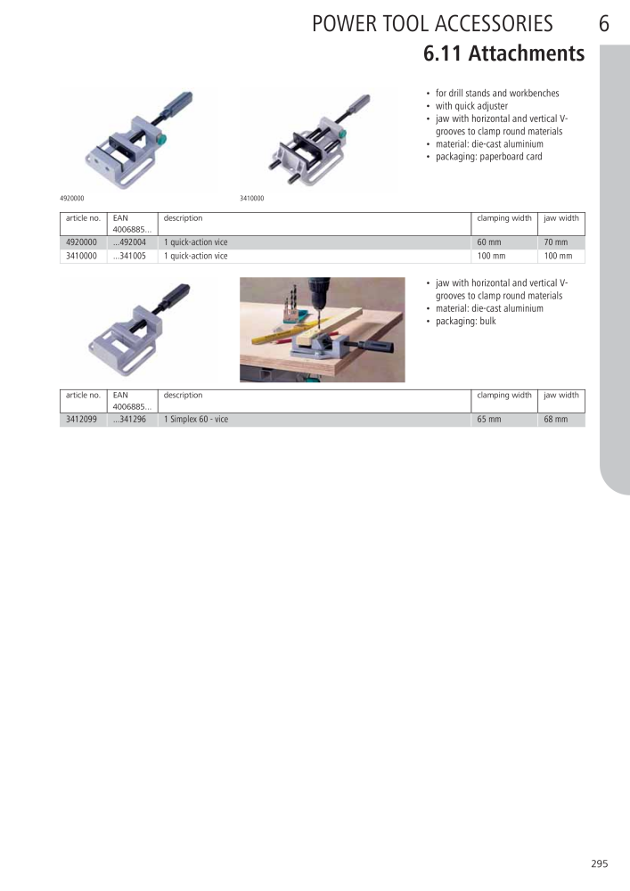 Wolfcraft Main Catalogue Tools NR.: 2027 - Pagina 295