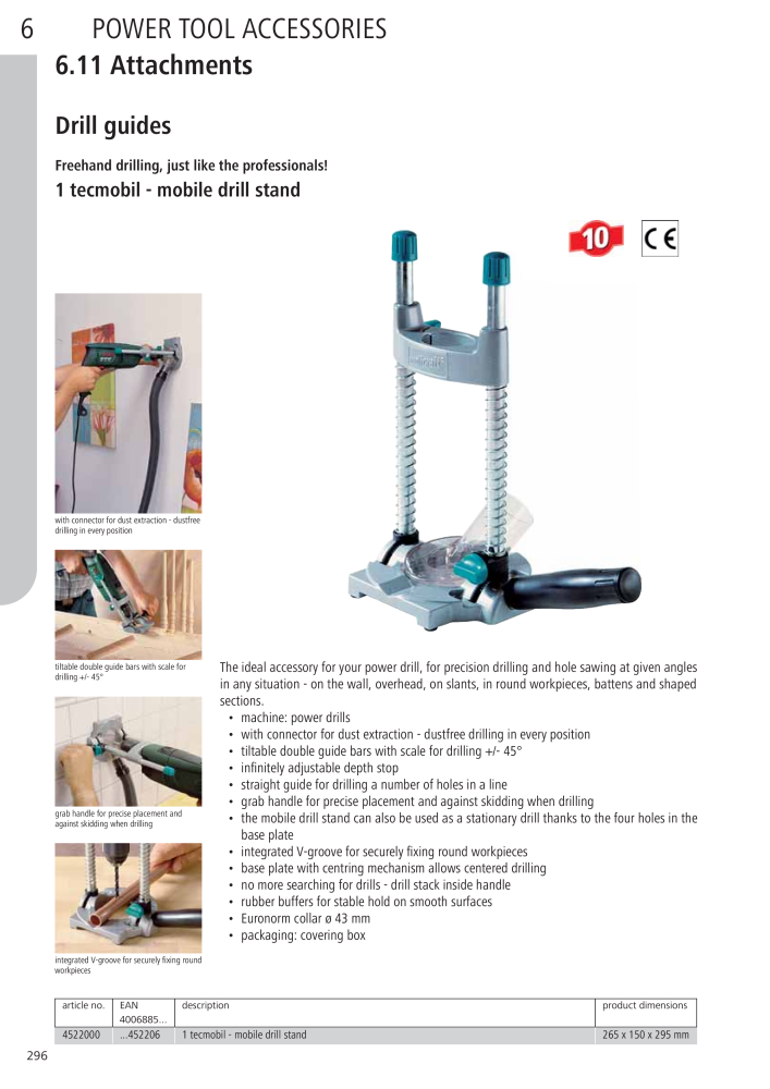 Wolfcraft Main Catalogue Tools NR.: 2027 - Pagina 296