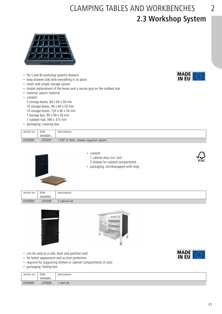 Wolfcraft Main Catalogue Tools NO.: 2027 - Page 31