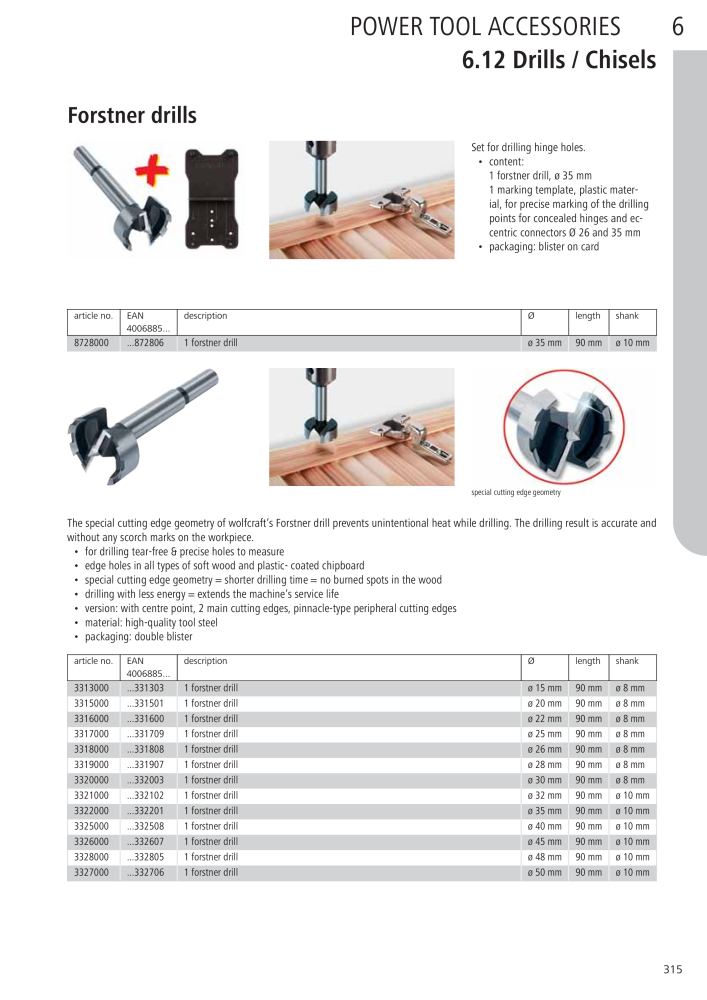 Wolfcraft Main Catalogue Tools NR.: 2027 - Strona 315