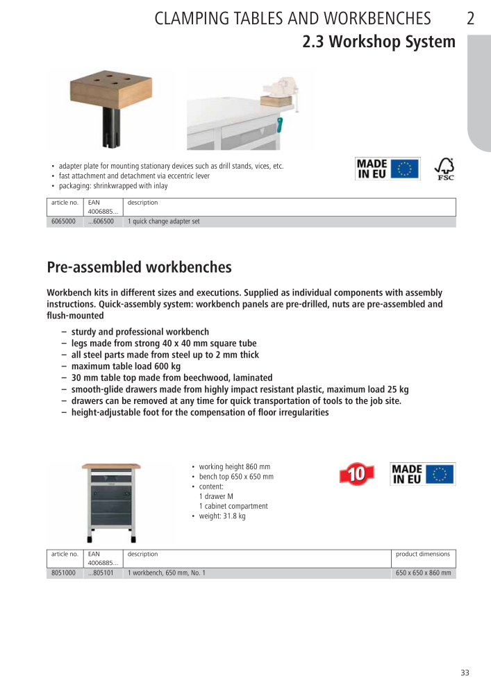 Wolfcraft Main Catalogue Tools NO.: 2027 - Page 33