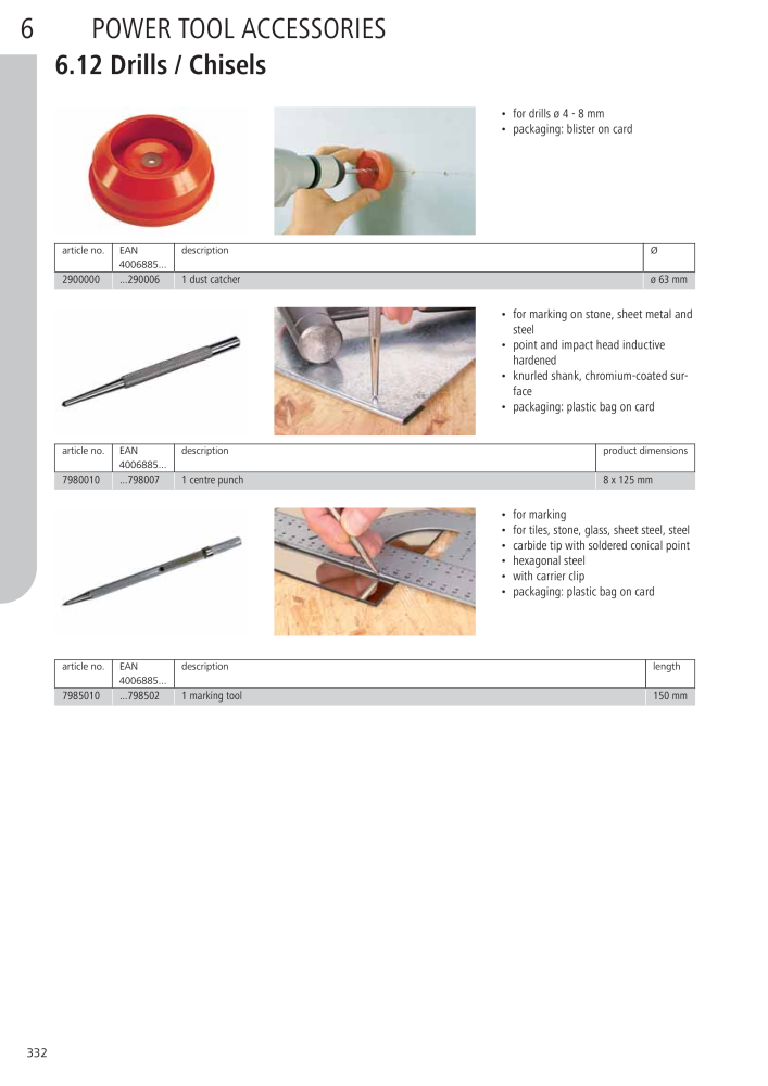 Wolfcraft Main Catalogue Tools Č. 2027 - Strana 332