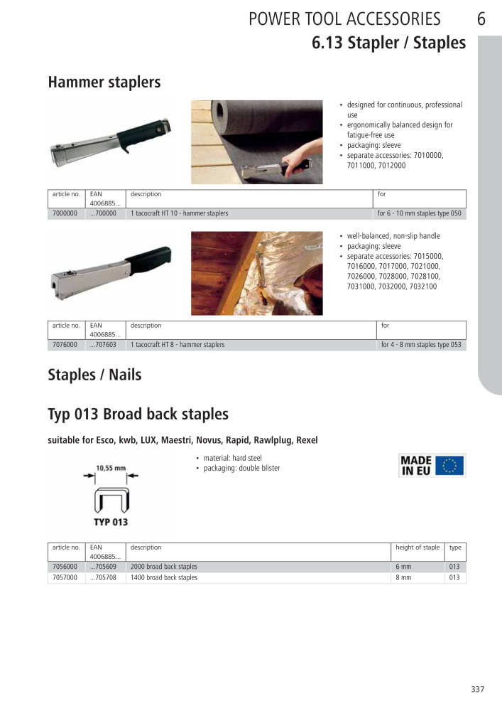 Wolfcraft Main Catalogue Tools NR.: 2027 - Seite 337