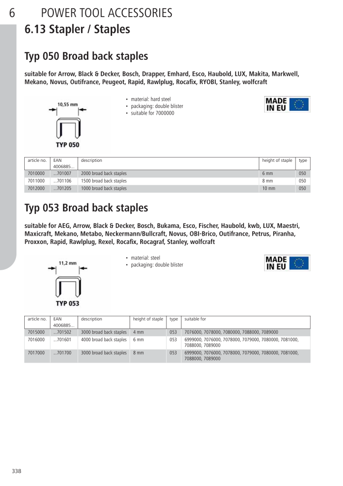 Wolfcraft Main Catalogue Tools n.: 2027 - Pagina 338