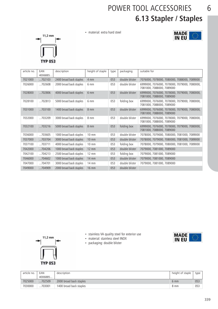 Wolfcraft Main Catalogue Tools Nº: 2027 - Página 339