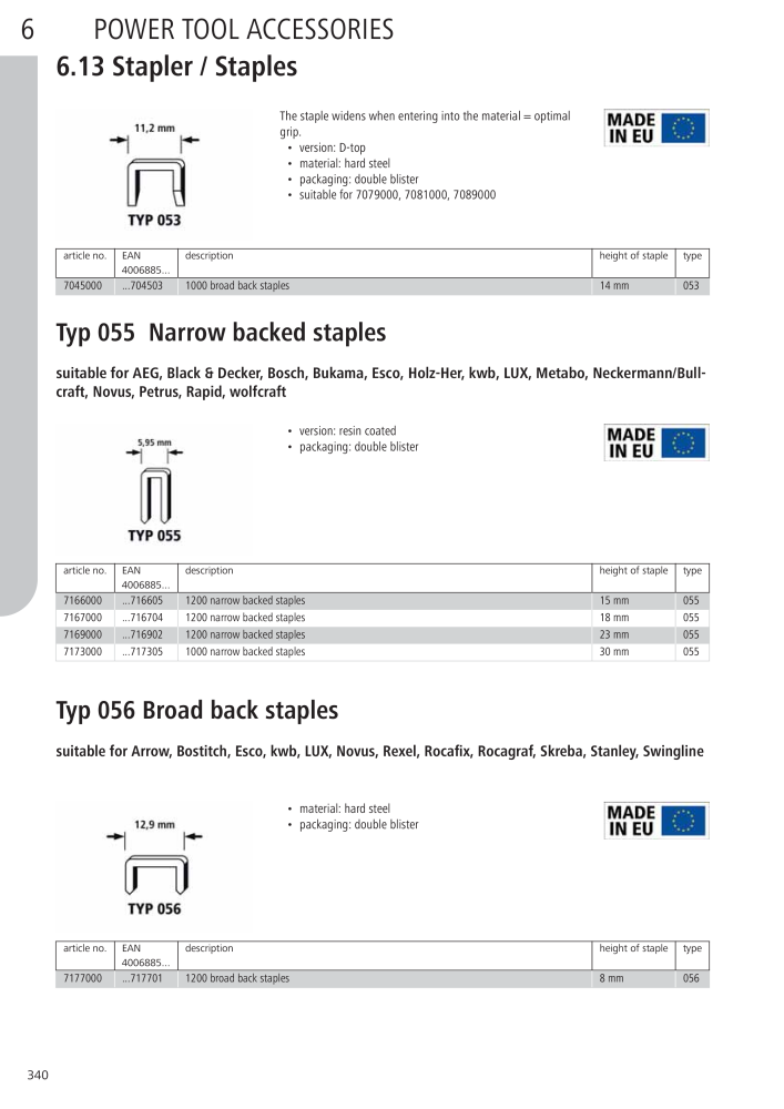 Wolfcraft Main Catalogue Tools Nb. : 2027 - Page 340