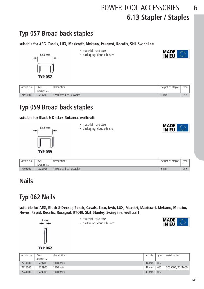 Wolfcraft Main Catalogue Tools NO.: 2027 - Page 341