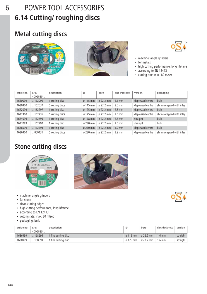 Wolfcraft Main Catalogue Tools NO.: 2027 - Page 344