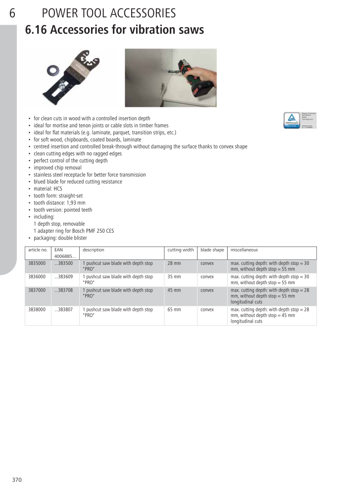 Wolfcraft Main Catalogue Tools Č. 2027 - Strana 370