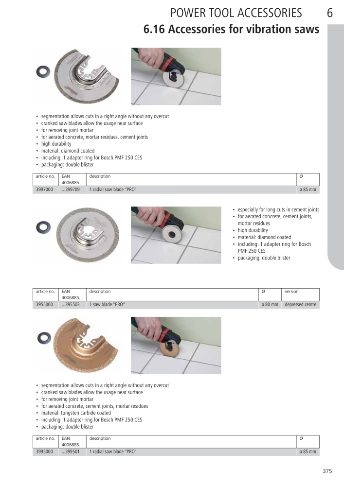 Wolfcraft Main Catalogue Tools Nb. : 2027 - Page 375