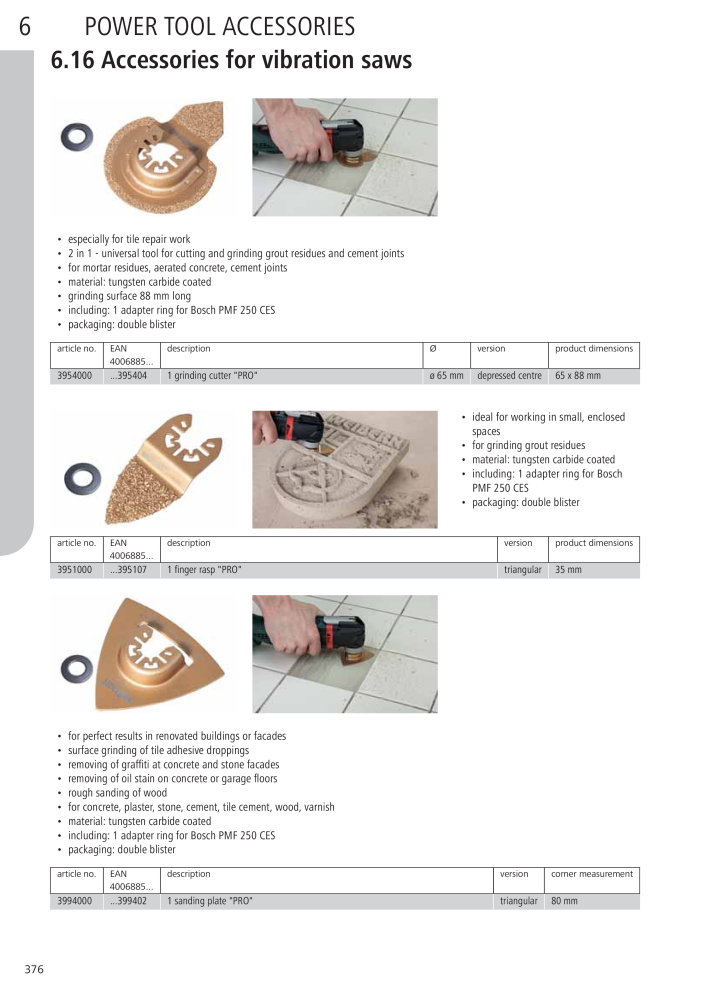 Wolfcraft Main Catalogue Tools Nb. : 2027 - Page 376