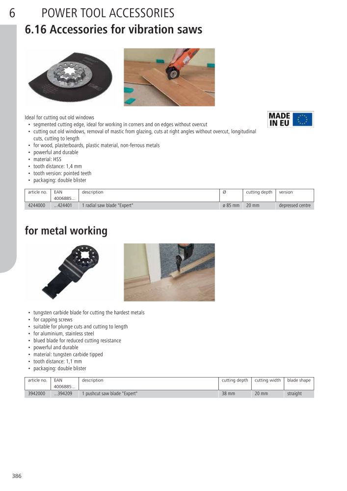 Wolfcraft Main Catalogue Tools NO.: 2027 - Page 386