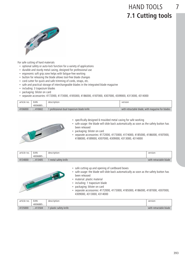 Wolfcraft Main Catalogue Tools Nb. : 2027 - Page 393