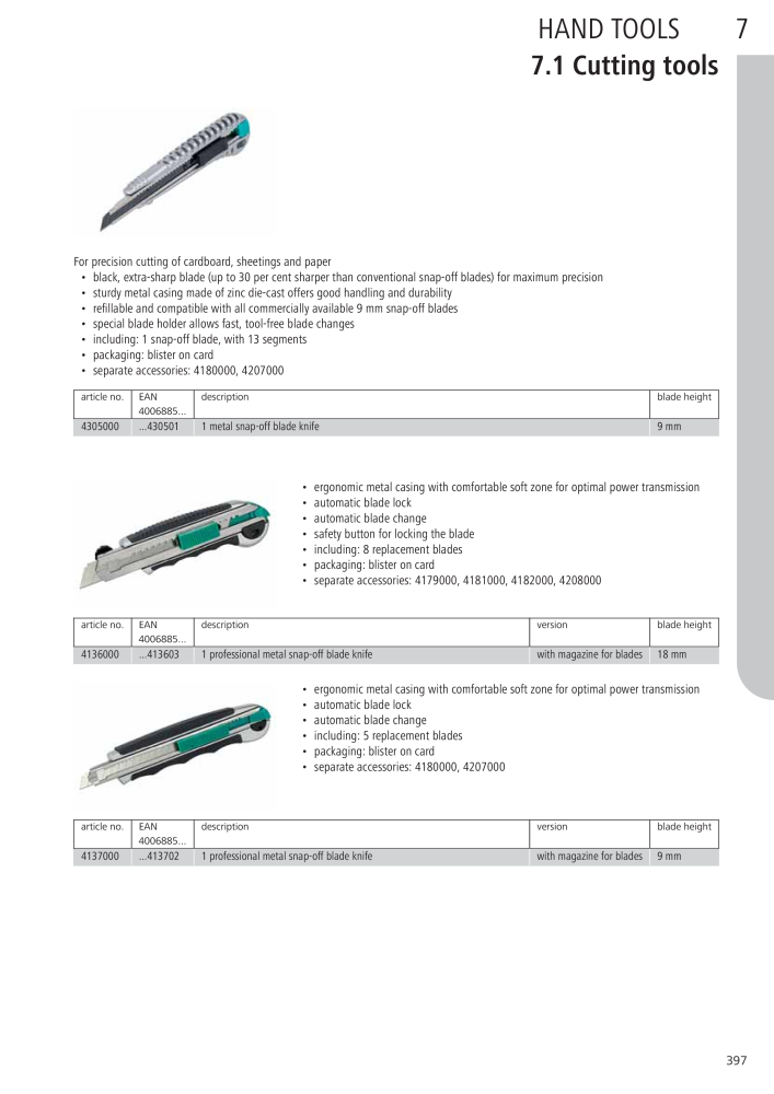 Wolfcraft Main Catalogue Tools NR.: 2027 - Pagina 397