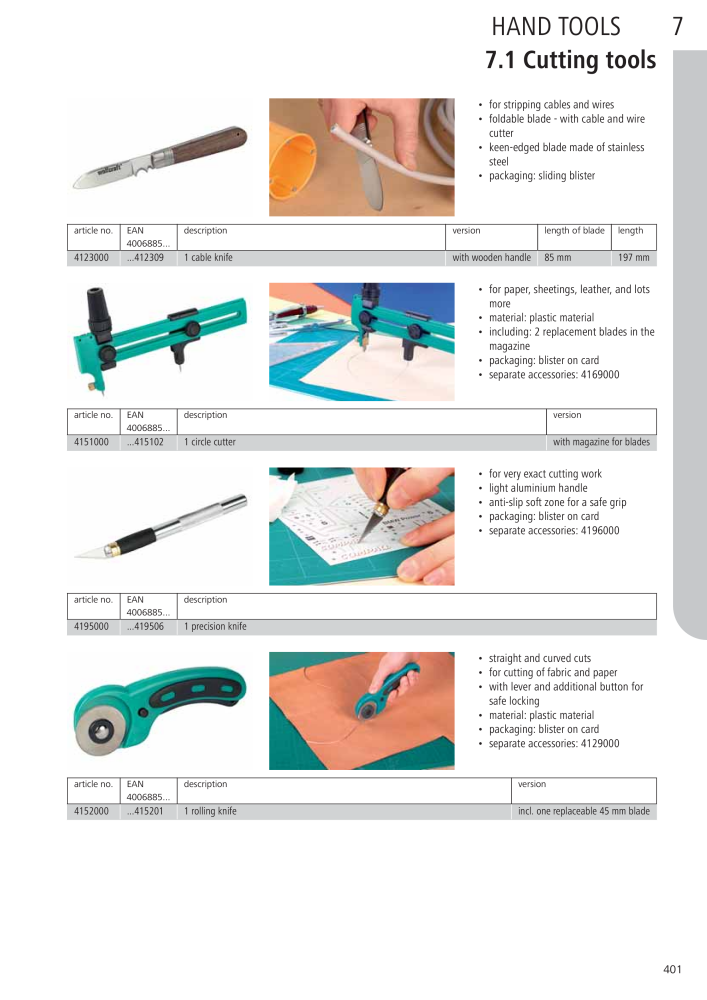 Wolfcraft Main Catalogue Tools NR.: 2027 - Seite 401