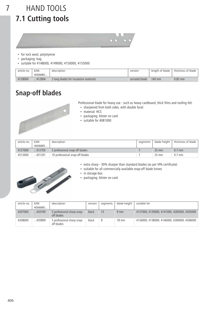 Wolfcraft Main Catalogue Tools n.: 2027 - Pagina 406