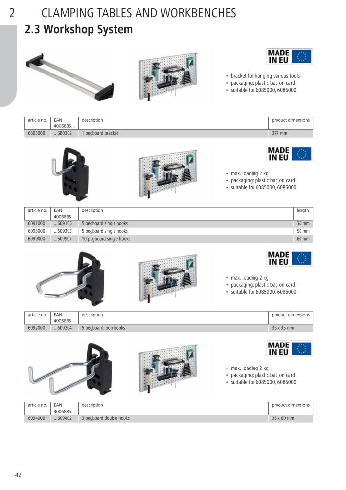 Wolfcraft Main Catalogue Tools Nº: 2027 - Página 42