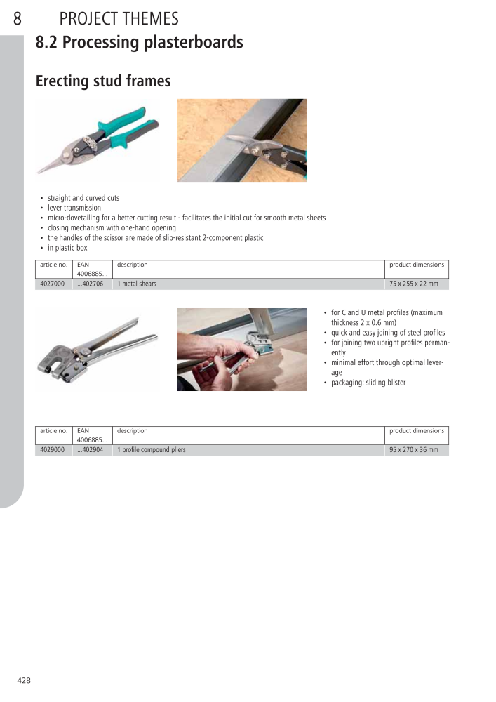 Wolfcraft Main Catalogue Tools NR.: 2027 - Pagina 428