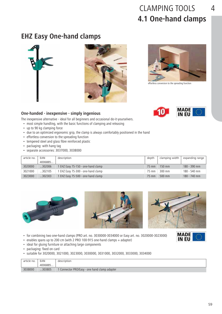 Wolfcraft Main Catalogue Tools NR.: 2027 - Pagina 59