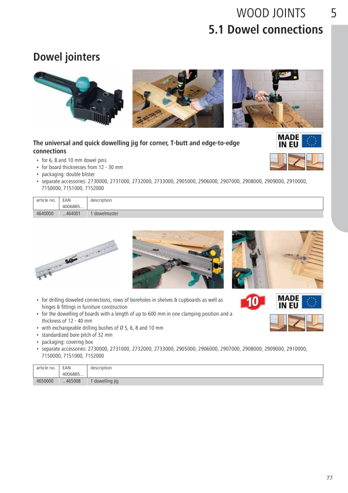 Wolfcraft Main Catalogue Tools NR.: 2027 - Pagina 77