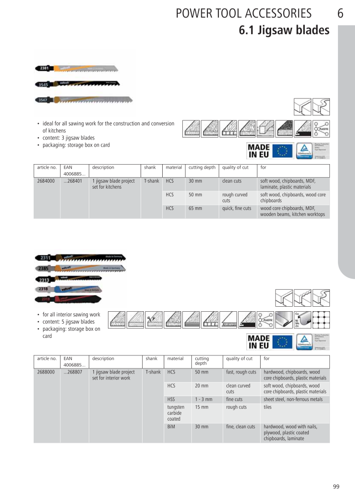 Wolfcraft Main Catalogue Tools n.: 2027 - Pagina 99