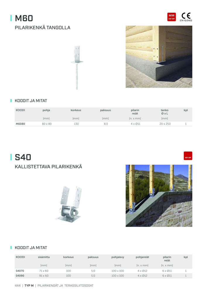 Rothoblaas - Puurakennusliitin NEJ.: 20270 - Sida 444