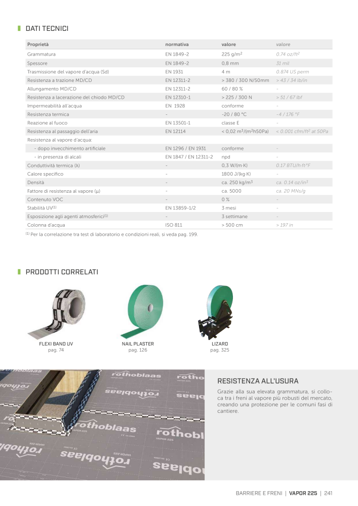 Rothoblaas - Nastri, sigillanti e nastri NR.: 20277 - Pagina 241