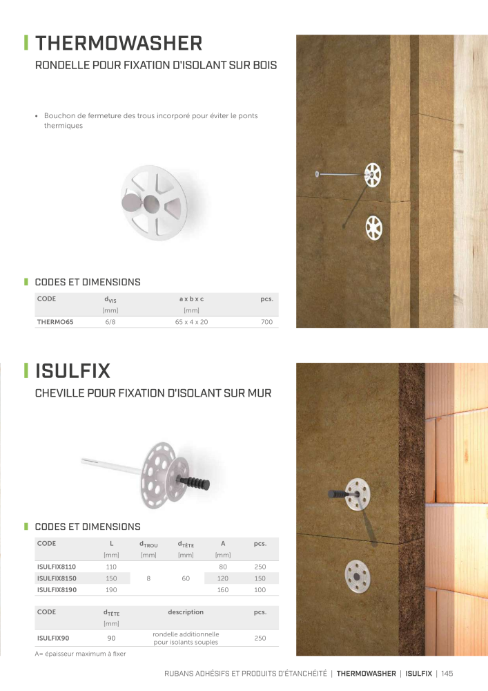 Rothoblaas - Bandes, mastics et toiles Nb. : 20278 - Page 145