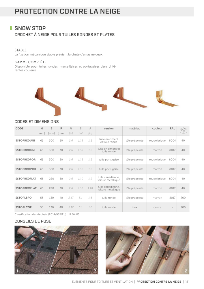 Rothoblaas - Bandes, mastics et toiles Nb. : 20278 - Page 181