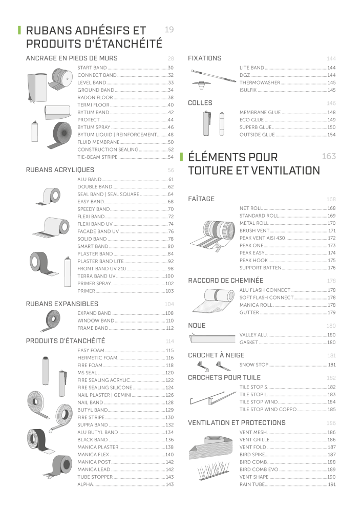 Rothoblaas - Bandes, mastics et toiles Nb. : 20278 - Page 2