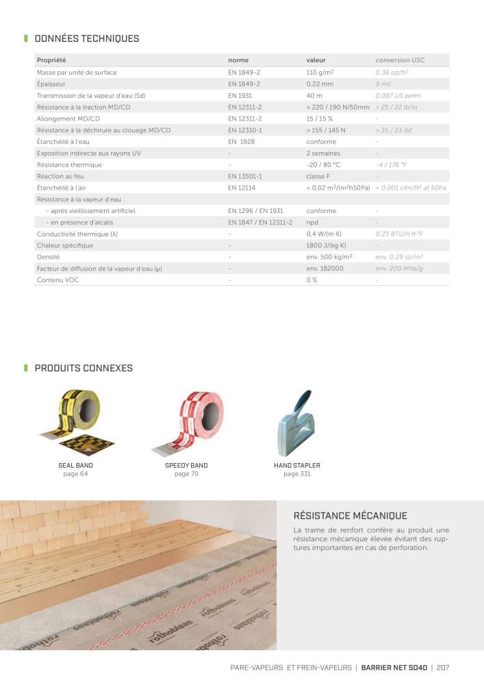 Rothoblaas - Bandes, mastics et toiles Nb. : 20278 - Page 207