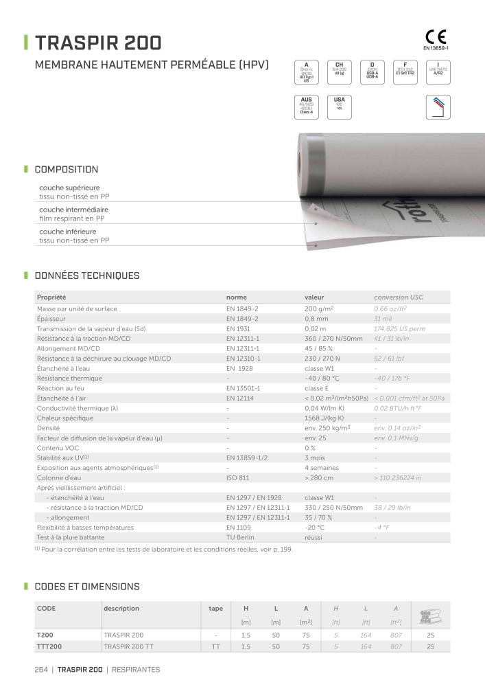 Rothoblaas - Bandes, mastics et toiles NR.: 20278 - Strona 264