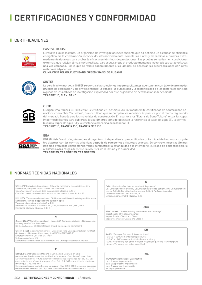 Rothoblaas - Cintas, selladores y webs NO.: 20279 - Page 202