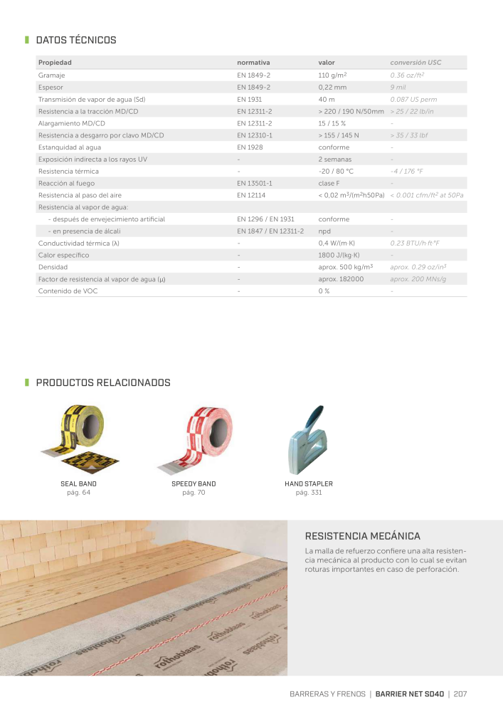 Rothoblaas - Cintas, selladores y webs Nb. : 20279 - Page 207