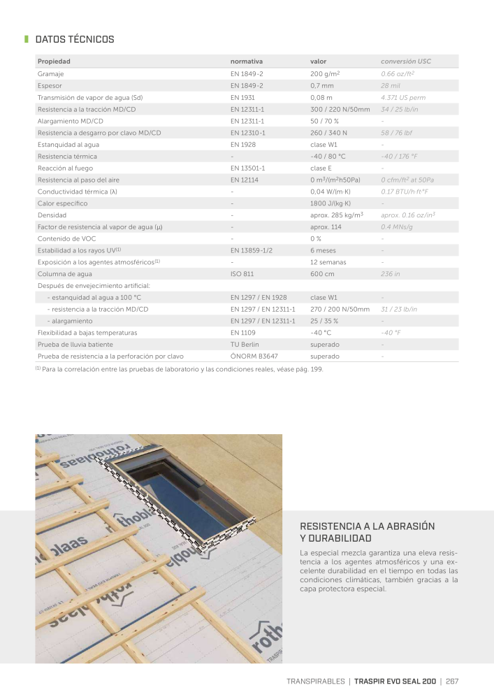 Rothoblaas - Cintas, selladores y webs Nº: 20279 - Página 267