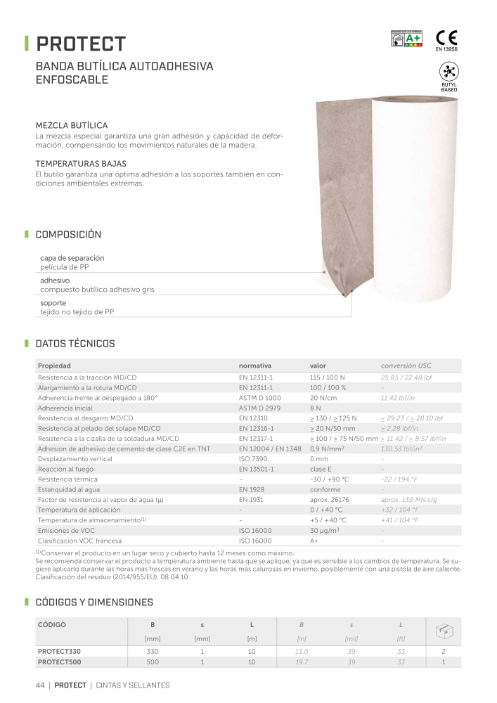 Rothoblaas - Cintas, selladores y webs NR.: 20279 - Pagina 44