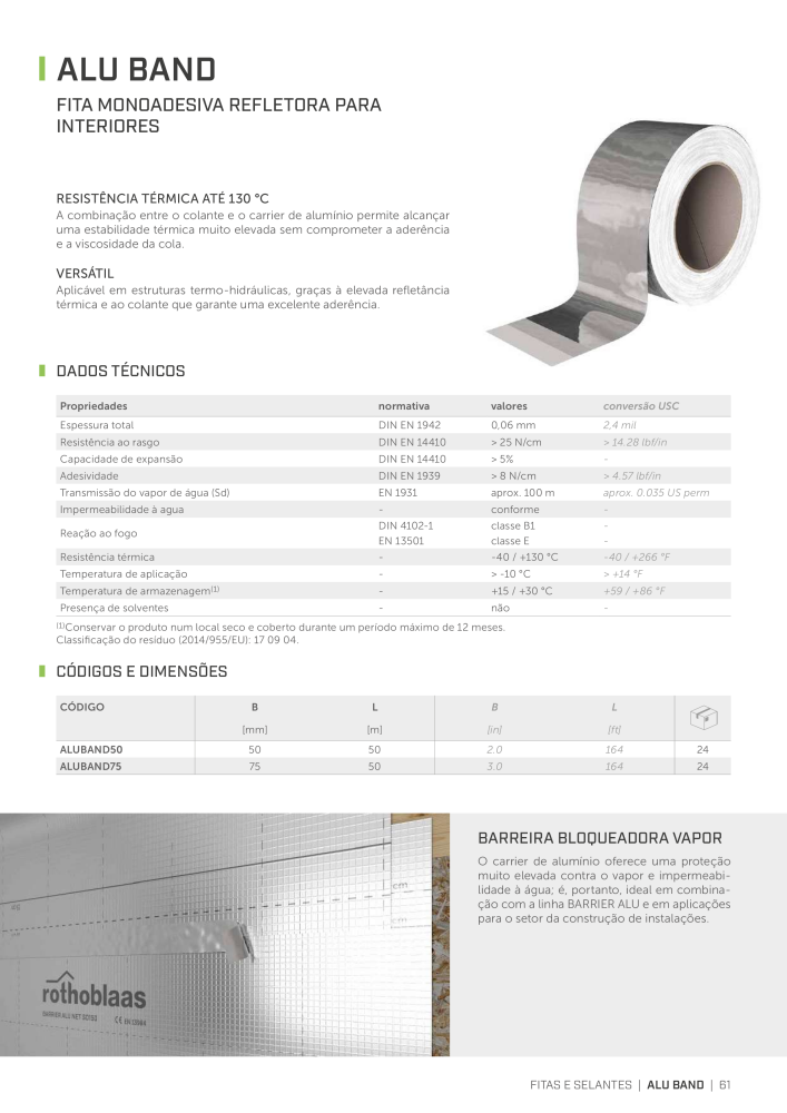 Rothoblaas - Fitas, selantes e telas NR.: 20280 - Pagina 61