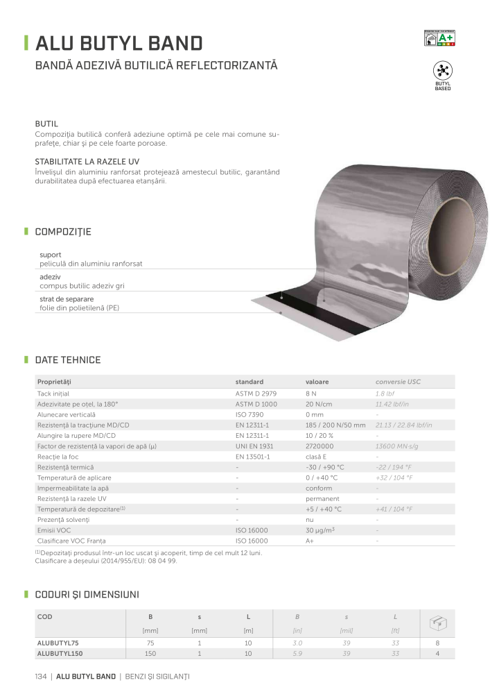 Rothoblaas - Benzi, materiale de etanșare și bandă NR.: 20281 - Pagina 134