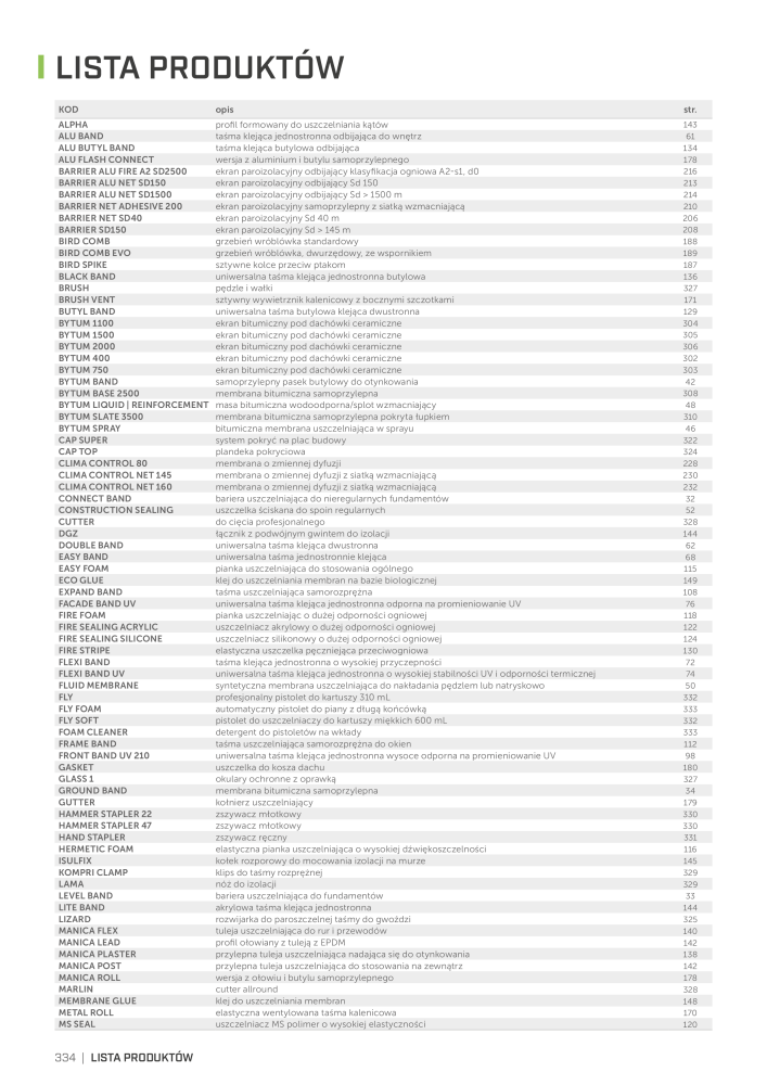 Rothoblaas - Taśmy, uszczelniacze i wstęgi NO.: 20283 - Page 334