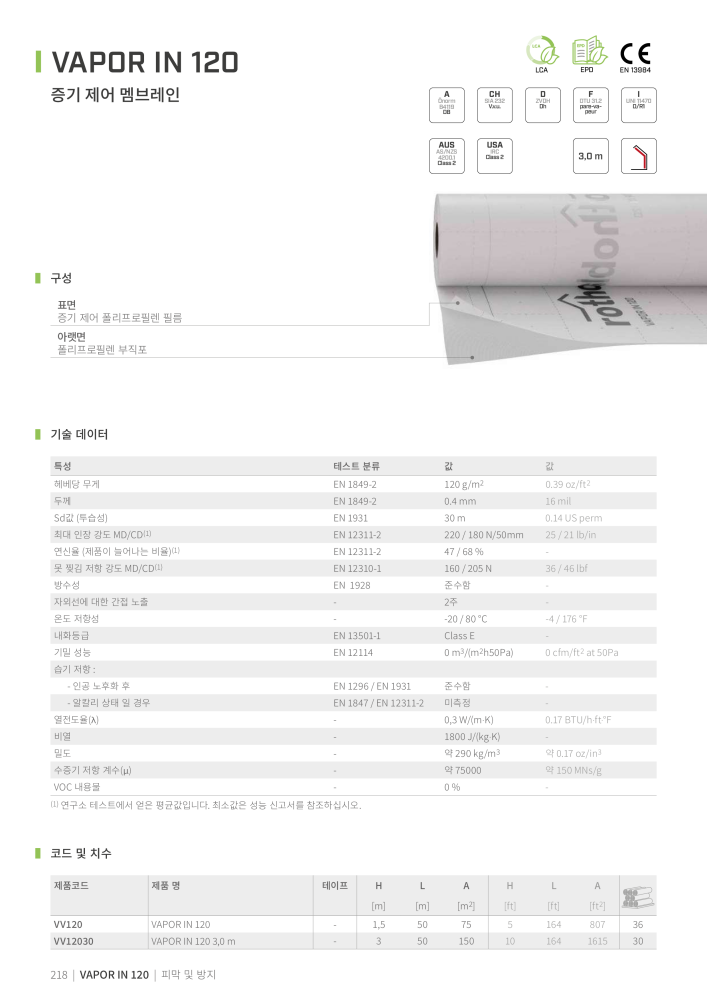 Rothoblaas - 테이프, 실란트 및 웹 NR.: 20286 - Seite 218